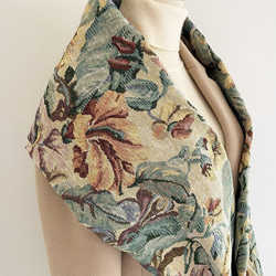 【秋冬のファッションを華やかにしてくれる】花柄ゴブラン織りのおしゃれスヌード♪ロングタイプ 5枚目の画像