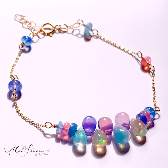 14kgfカラーオパールブレスレット 【公式通販】