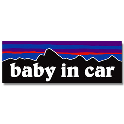 P【ベビーインカー/baby in car】マグネットステッカー 1枚目の画像