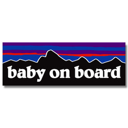 P【ベビーオンボード/baby on board】マグネットステッカー 1枚目の画像