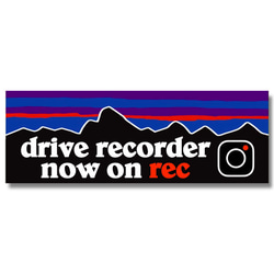 P【ドライブレコーダーnow on rec】マグネットステッカー 1枚目の画像