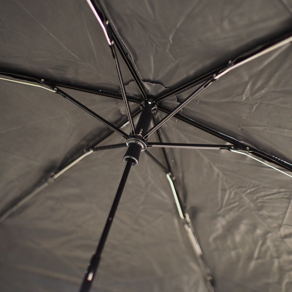 UV Cut 折疊雨傘 格紋黑色 99.9% UV Cut 防曬防雨遮陽傘 雨傘 163409 第10張的照片
