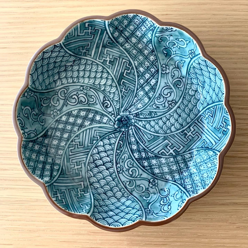 絵皿 26cm GEO008 マヨリカ焼き イタリア陶器 幾何学模様 大皿 絵皿 26cm GEO008 マヨリカ焼き イタリア陶器 幾何学模様 大皿