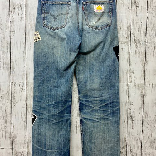 リメイク デニム 手縫い ロングパンツ Miharu-Chan 通販 14656832