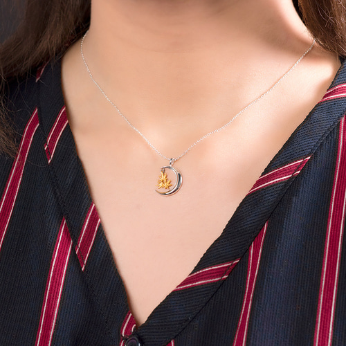 ネックレス・ペンダント EOU STUDIO THE TREE N5SILVER 三日月と紅葉ネックレス ネックレス・ペンダント everever 通販