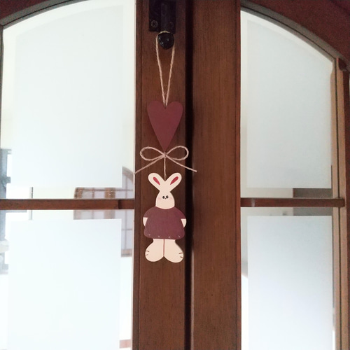 カントリー雑貨うさぎ トールペイント その他人形 まめちゃん(U＾ω