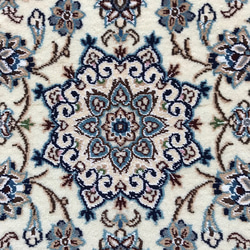 ●SALE●送料無料●ペルシャ絨毯（ナイン）【85×50】No.31110　玄関マット・リビングルーム 4枚目の画像