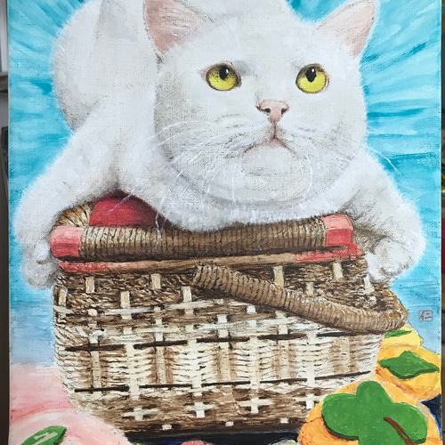 受注制作 油絵 人物、動物を高耐久の木枠張りキャンバスへ描きます