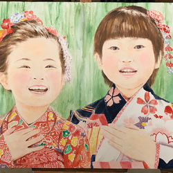 受注制作 油絵　人物、動物を高耐久の木枠張りキャンバスへ描きます。　 16枚目の画像