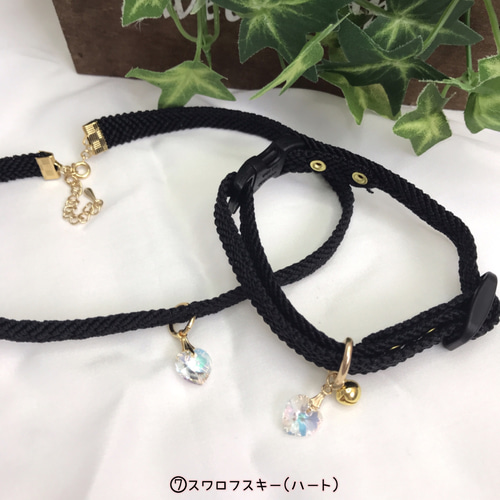 愛猫の首輪とチョーカーでお揃いコーデ♡【ワックスコードﾍﾞﾙﾄﾀｲﾌﾟ