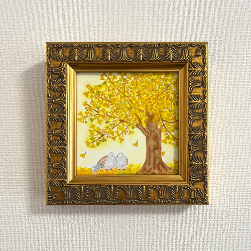 Creema限定 日本画/原画《銀杏》 絵画 Blancheur art 通販