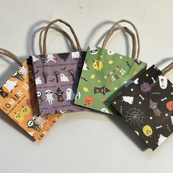 再販】ハロウィン柄のミニ紙袋① 12枚セット その他雑貨 アトリ 通販