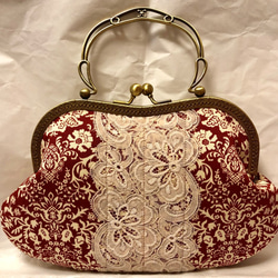 1月の新作♡悠々しい鳳凰ピンクゴールド口金の格の高い濃密刺繍の最