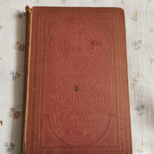 とってもボロボロアンティーク ドイツ/ ゲーテ詩集本 その他素材