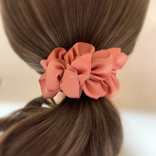 くしゅくしゅリボンポニーフック ポニーフック・ヘアカフス Secret