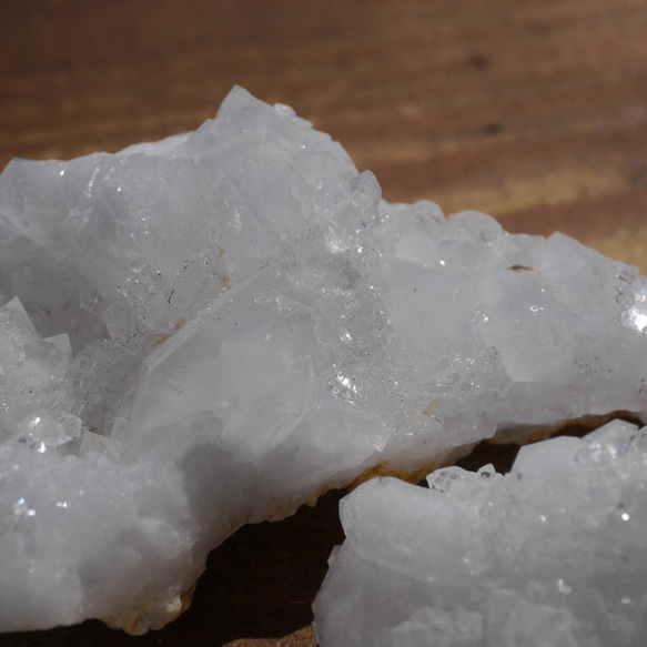 8周年祭✨天然石3個合計約81gモロッコ産水晶原石クラスターヘッド水晶ポイント結晶群生[mro-220919-02] 10枚目の画像