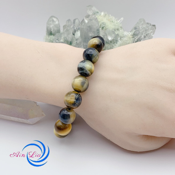 レア☆金銀タイガーアイ☆ ブレスレット AinLia.Stone 通販 レア☆金銀タイガーアイ☆ ブレスレット AinLia.Stone 通販