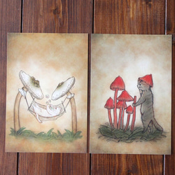 ●猫とネコの絵本シリーズ●　ポストカード6種類セット 4枚目の画像