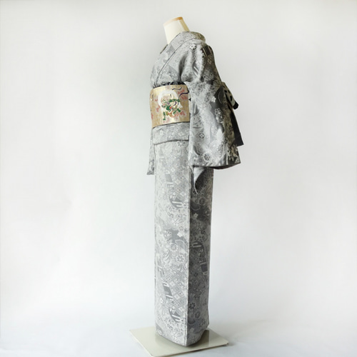 風神雷神柄×市松♪ 長尺半幅帯　　ハンドメイド 804e338ec7956880707199fd973bb3