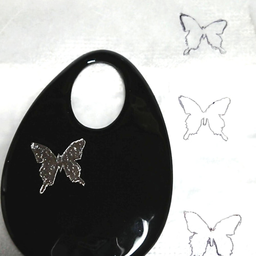 ボトルホルダー 蝶と花の螺鈿細工 装飾品