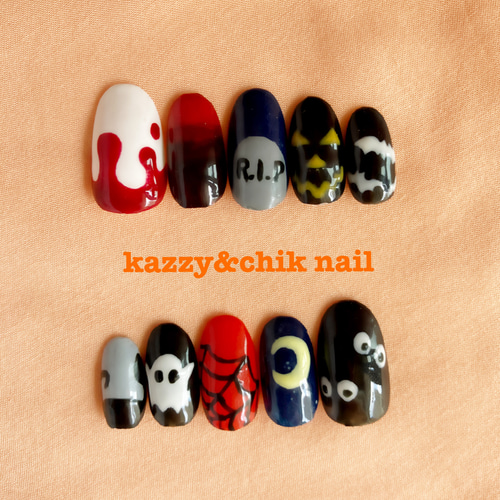 ネイルチップ 〜ハロウィン2〜 ネイルチップ（つけ爪） kazzy&chik