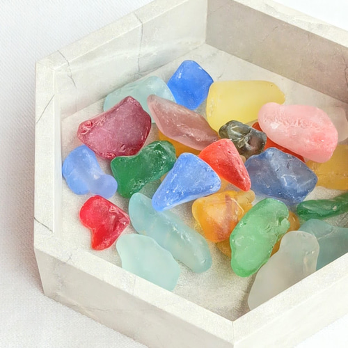 50g】【1〜3cm】【ミックスカラー】シーグラス アクセサリーパーツ