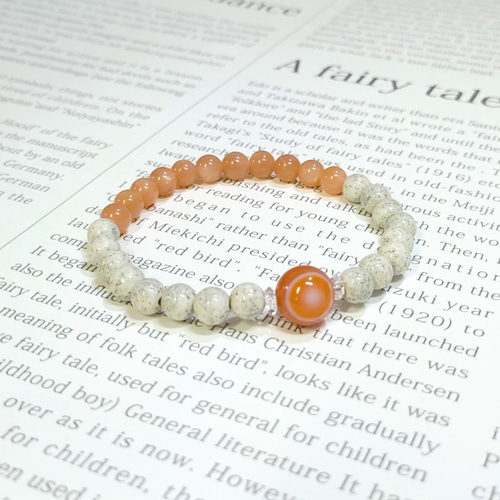 【一点限り】 上肯十九眼天珠とカーネリアン、サードニクスアゲートのブレス 一点限り】 上肯十九眼天珠とカーネリアン、サードニクス