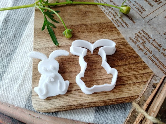 兔子形餅乾模具（櫻桃）/Rabbit-shaped cookie cutter 第4張的照片