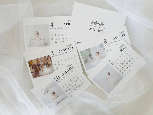 【こまゆ様専用】オリジナルカレンダー　表紙＋好きな月から12ヶ月 8枚目の画像