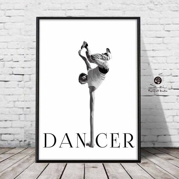 DANCER　おもしろい　ポスター   A4   アート　アートポスター　（アート　seiで検索）　710 2枚目の画像