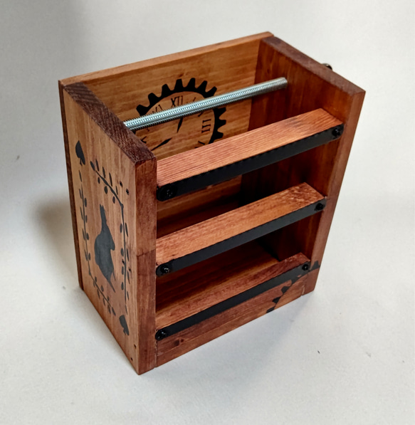 木製マスキングテープホルダー        タイプ : アリス風 4枚目の画像