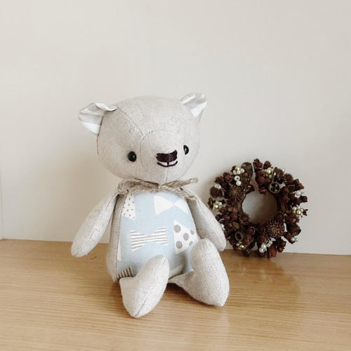 ハンドメイド テディベア チーちゃん ぬいぐるみ viola 通販