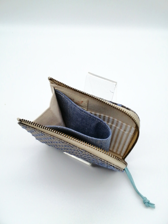 コンパクト財布　ミニ財布  コンパクトＬ字ファスナー財布     軽い財布  レトロ 4枚目の画像