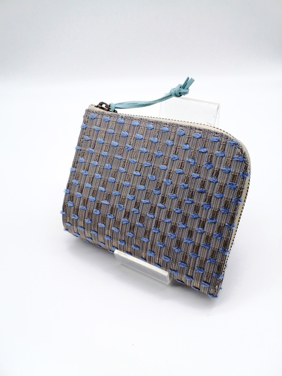 コンパクト財布　ミニ財布  コンパクトＬ字ファスナー財布     軽い財布  レトロ 2枚目の画像