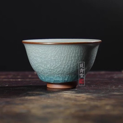 氷裂貫入 湖藍氷生小鉢【共箱】贈り物 コレクション お椀・ボウル・鉢
