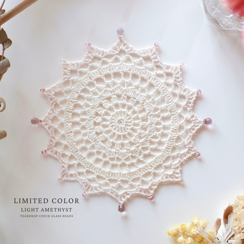 アンティークマルチーズレース 美しいエクリュφ75㎝見事なラージ