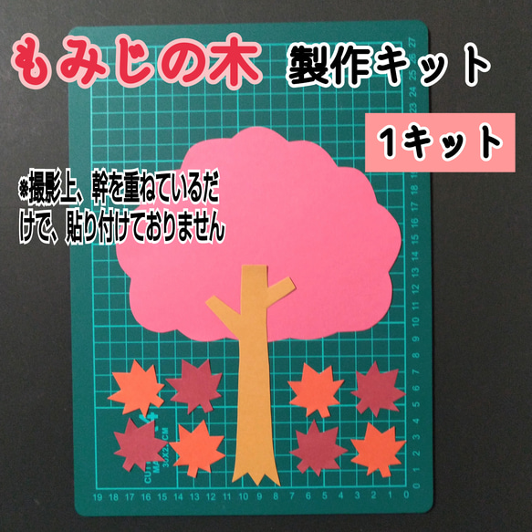 ❑木【小･A5サイズ】葉･花びら付き製作6キット（3種類）❑壁面飾り製作キット保育❇️送料込み❇️ 6枚目の画像