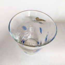 [グラス]　ちゅら海ロック漆絵グラス　「ザトウクジラ」　 5枚目の画像