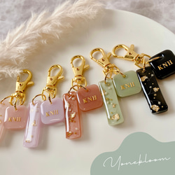 名入れ】全50色❤両面文字入れOK【六角形名入れチャーム】レジン
