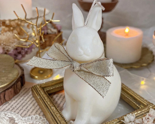 うさぎのキャンドル〉香りを選べるcandle＊ 雑貨 プレゼント ギフト