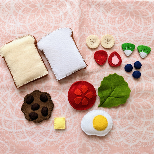 フェルトのおままごと ✿オープンサンド✿ おもちゃ・人形 Meria 通販