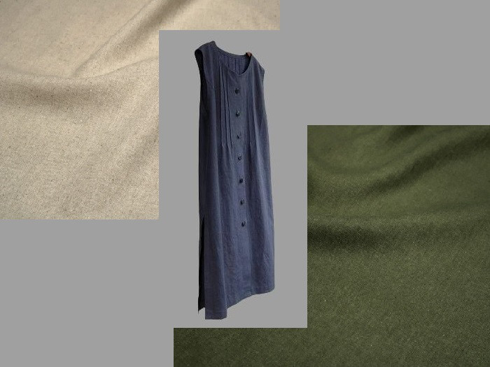 ～Seriesロングチュニック…綿麻ソフトキャンバスＢ～ 9,088円