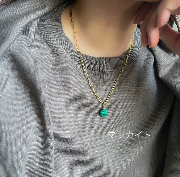 【ifumé】creema限定福袋♪金属アレルギー対応 着せ替えチャームネックレス サージカルステンレス 6枚目の画像