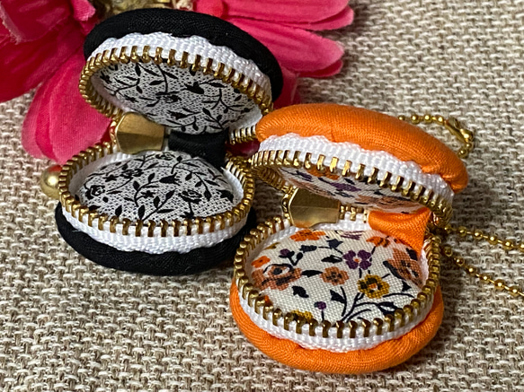 【Creema限定】直径３．５センチ 単色マカロンポーチ 6枚目の画像