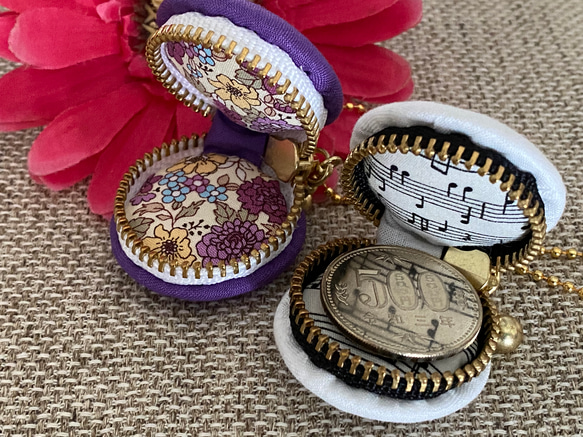 【Creema限定】直径３．５センチ 単色マカロンポーチ 5枚目の画像