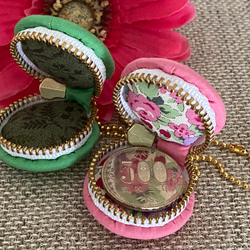 【Creema限定】直径３．５センチ 単色マカロンポーチ 4枚目の画像