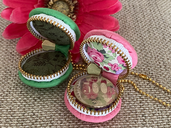 【Creema限定】直径３．５センチ 単色マカロンポーチ 4枚目の画像