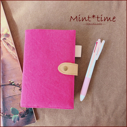 ほぼ日手帳カバー オリジナル用 留め具で開き防止 ペンホルダー