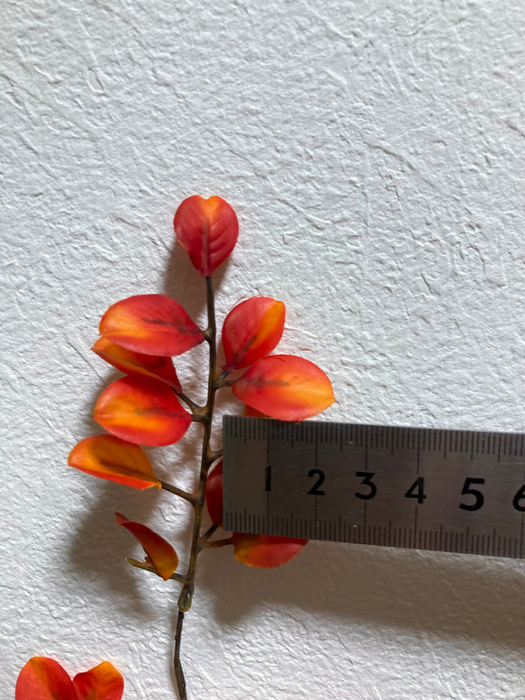 [送料込み] 紅葉　フェイクグリーン　造花　人工観葉植物　2本セット 8枚目の画像