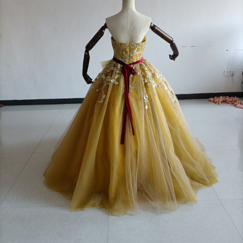 チュール刺繍ラッフルドレス チュール刺繍ラッフルドレス（ワンピース）｜Apuweiser-riche